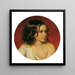 Portrait of a Child - Josef Matthias Aigner — framed artwork on a wall