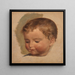 Portrait painting of a child - Adolph Tidemand — framed artwork on a wall