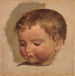 Portrait painting of a child - Adolph Tidemand — artwork view