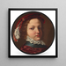 Portrait of a Boy - Angelo Caroselli — framed artwork on a wall