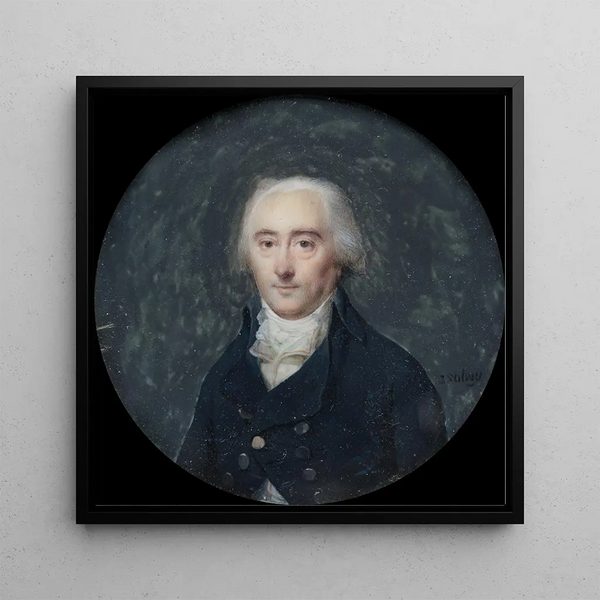 Portrait of a man - Jean-Baptiste Isabey — framed artwork on a wall