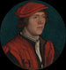 Portrait of a man in a red cap - Hans Holbein the Younger — artwork view