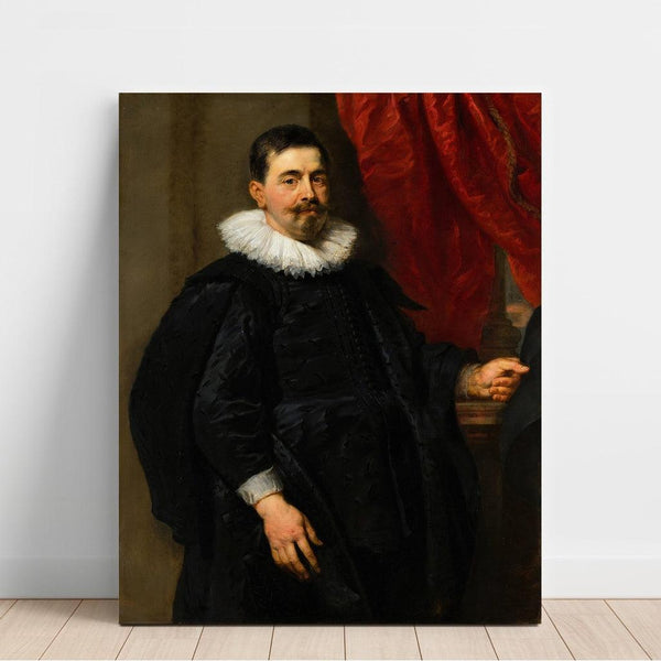 Reproduction of the painting Portrait of a man, probably Peter van Hecke - Peter Paul Rubens