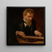 Portrait of a musician - Aleksander Sochaczewski — framed artwork on a wall