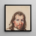 Portrait of a Peasant - Piotr Michaowski — framed artwork on a wall