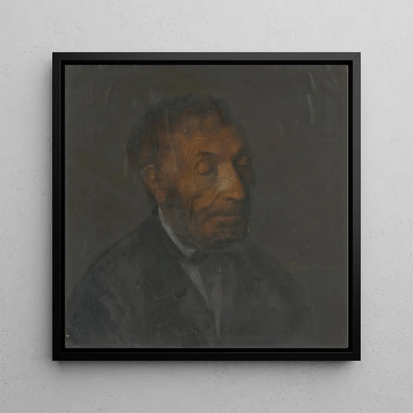 Portrait of an Old Man - Ernst Hnler — framed artwork on a wall
