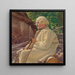 Portrait of an Old Man - Ivan Abota — framed artwork on a wall