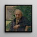 Portrait of an Old Man - Milan Thomka Mitrovsk — framed artwork on a wall
