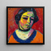 Portrait of a Woman - Alexej von Jawlensky — framed artwork on a wall