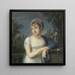 Portrait of a Woman Near a Balustrade - Jean-Baptiste-Jacques Augustin — wall display of the artwork