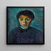 Portrait of a Girl - Alexander Kanoldt — framed artwork on a wall