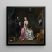 Portrait of an artist in her studio - Anonymous — framed artwork on a wall