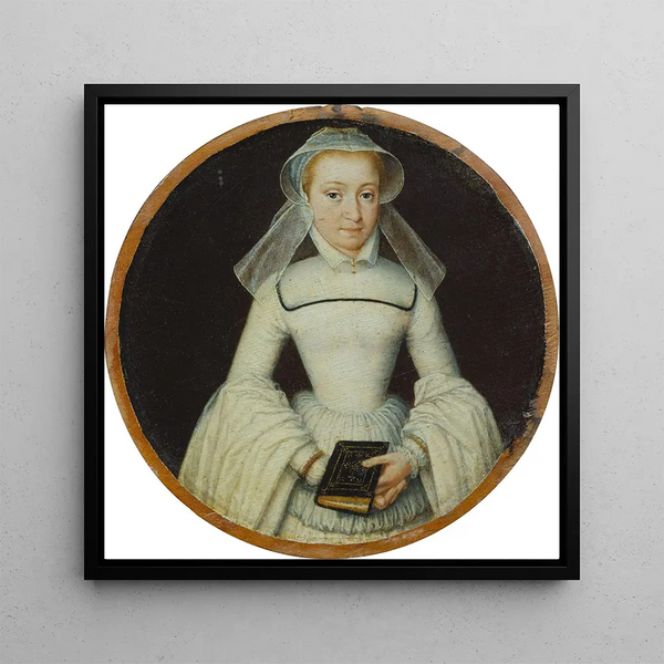 Portrait of a Lady - François Clouet — framed artwork on a wall