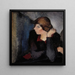 Portrait of a Woman - Alvar Cawn — framed artwork on a wall
