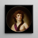 Portrait of a Young Woman - Carl Christian Kanz — framed artwork on a wall
