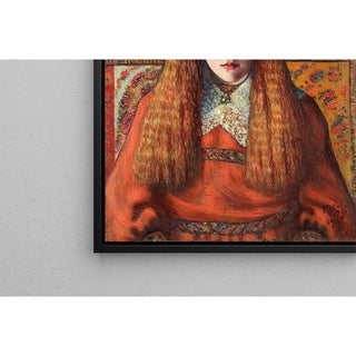 Portrait d'une jeune fille norvégienne - Konrad Mägi | Reproduction Tableau Décoration murale affiche copie