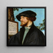 Portrait Painting of Bonifacius Amerbach - Hans Holbein the Younger — framed artwork on a wall