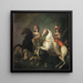 Portrait Painting of Caterina Insarda, Marquise of Caluso, and Eleonora Delibera - Balthasar Matthyssens — framed artwork on a wall