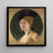 Portrait painting of Cécile Sorel 1873-1966, member of the Comédie-Française in the role of the countess from The Marriage of Figaro - Louis Édouard Fournier — framed artwork on a wall