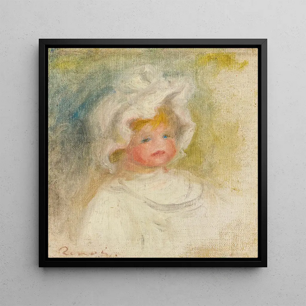 Portrait of Coco Renoir - Pierre-Auguste Renoir — framed artwork on a wall