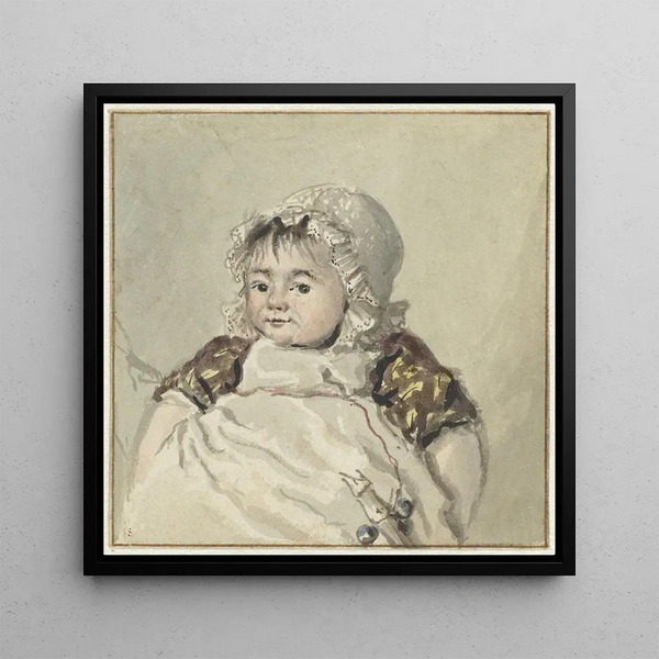 Portrait Painting of Cornelia Johanna van Os - Georgius Jacobus Johannes van Os — framed artwork on a wall