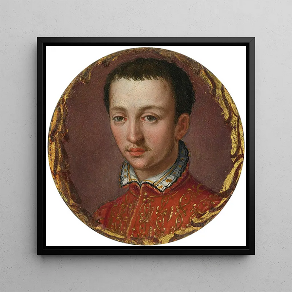 Portrait Painting of Francesco I de Médicis - Alessandro Allori — wall display of the artwork