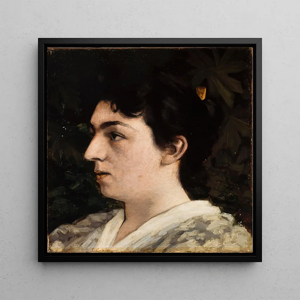 Portrait of Frida Schytte - Valdemar Schnheyder Møller — framed artwork on a wall