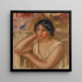 Portrait of Gabrielle - Pierre-Auguste Renoir — framed artwork on a wall