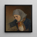 Portrait of Guro Sivertsdatter Travendal - Adolph Tidemand — framed artwork on a wall