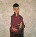 Portrait Painting of Herbert Reiner - Egon Schiele — artwork view