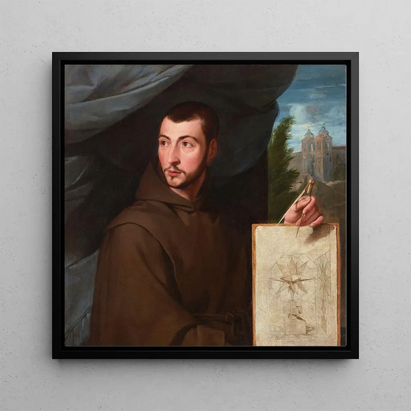 Portrait painting of Jean-François Nicron 1613-1646 - French School — wall display of the artwork