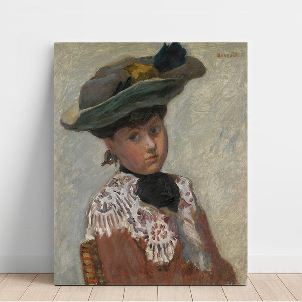 Reproduction of the painting Portrait of a Young Woman with a Hat - Pierre Bonnard