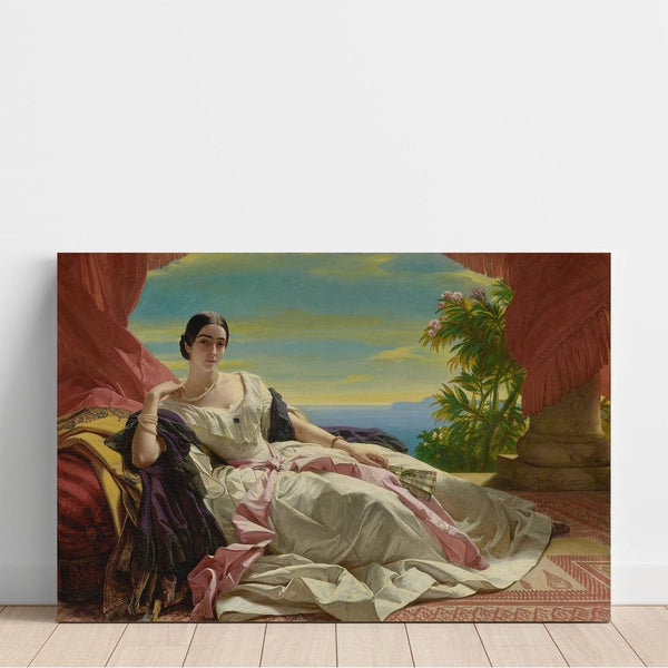 Reproduction of the painting Portrait Painting of Leonilla, Princess of Sayn-Wittgenstein-Sayn - Franz Xaver Winterhalter