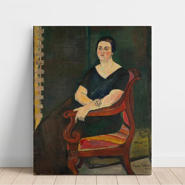 Reproduction of the painting Portrait painting of Madame Germaine Eisenmann (1924) - Suzanne Valadon