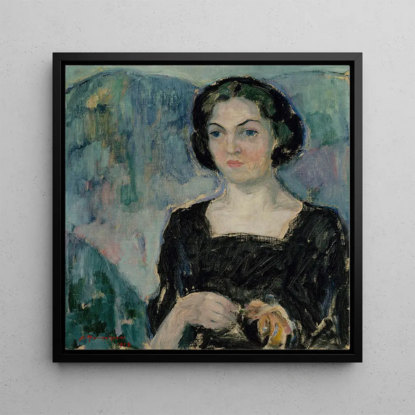 Portrait of Mrs. Bertha Stenman - Jalmari Ruokokoski — wall display of the artwork