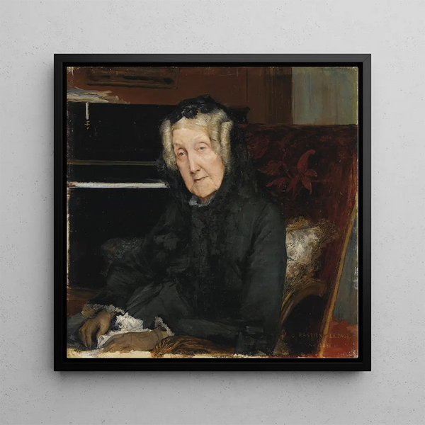 Portrait of Mme Waskiewicz - Jules Bastien-Lepage — framed artwork on a wall