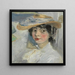 Portrait of Natalia Goncharova - Michael Larionov — framed artwork on a wall