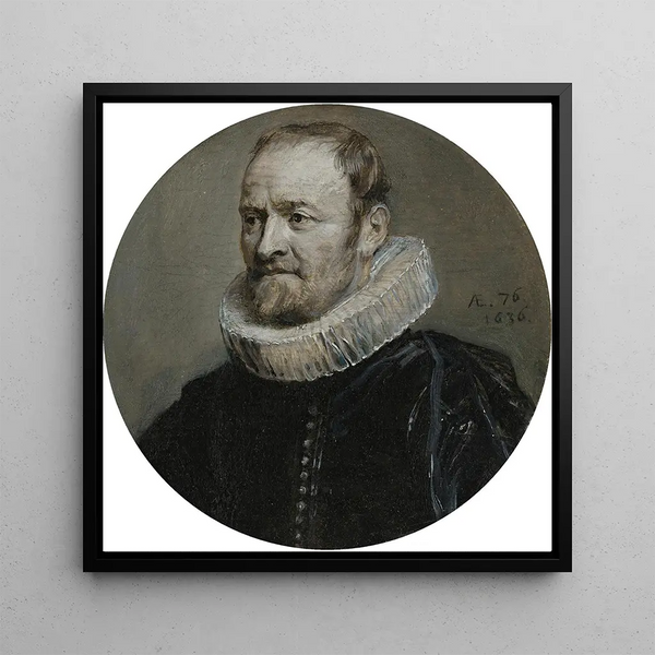 Portrait of Nicolas Rockox - Anthony van Dyck — framed artwork on a wall