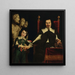 Portrait painting of Pietro Bombarda and his son Antonio - Pier Francesco Cittadini — framed artwork on a wall