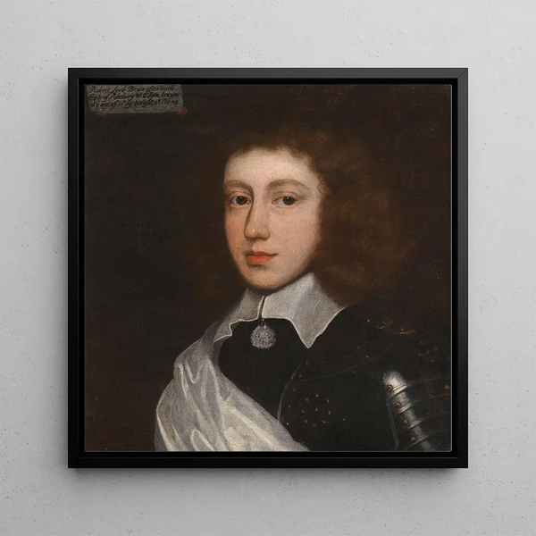Portrait painting of Robert Lord Bruce, later 2nd Earl of Elgin and 1st Earl of Ailesbury - John Michael Wright — framed artwork on a wall