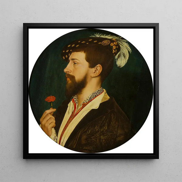 Portrait of Simon George of Cornwall - Hans Holbein the Younger — wall display of the artwork
