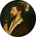 Portrait of Simon George of Cornwall - Hans Holbein the Younger — displayed in an interior