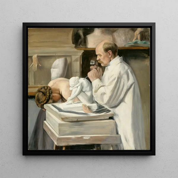 Portrait of Viktor Malmberg - Hugo Simberg — framed artwork on a wall