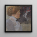 Portrait Painting of a Lady - Carola Nahowska — framed artwork on a wall