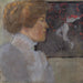 Portrait Painting of a Lady - Carola Nahowska — artwork view