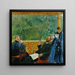 Family Portrait Painting of the Polenow Family - Boris Kustodiev — framed artwork on a wall