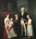 Family portrait painting of the merchant of Lübeck Marc André Souchay 1759-1814, his wife Cornelia 1765-1838, and their children - Friedrich Carl Gröger — artwork view