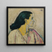Portrait of a Woman in Profile - Koloman Moser — framed artwork on a wall