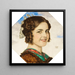 Portrait of girl Mary - Franz von Stuck — framed artwork on a wall
