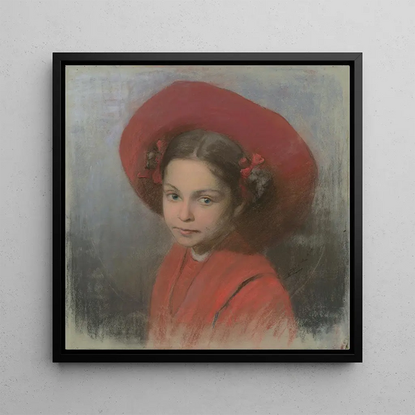 Portrait painting of the artist Georgina's daughter - udovt ordk — wall display of the artwork
